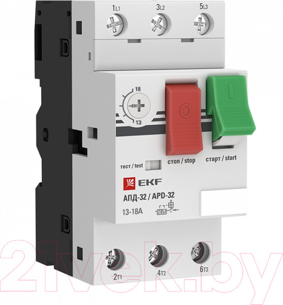 Изображение товара Автоматический выключатель пуска двигателя EKF PROxima apd2-13-18