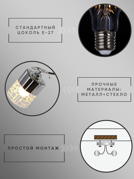 Изображение товара Потолочный светильник Aitin-Pro НПБ 02-2х60-101 / XA1294/2