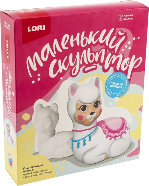 Изображение товара Набор для творчества Lori Маленький скульптор Альпака / Об-008