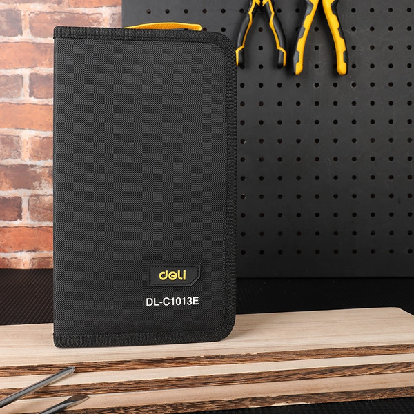 Изображение товара Универсальный набор инструментов Deli EDL-C1013E (13пр, черный/желтый)