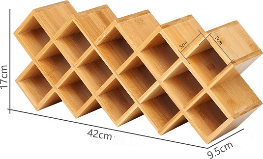 Изображение товара Набор для специй Aura Home 2670 (18шт, с подставкой и черными крышками)