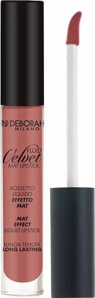 Изображение товара Жидкая помада для губ Deborah Milano Fluid Velvet Mat Lipstick матовая устойчивая тон 13 (8мл)
