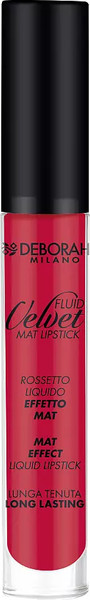 Изображение товара Жидкая помада для губ Deborah Milano Fluid Velvet Mat Lipstick матовая устойчивая тон 21 (8мл)