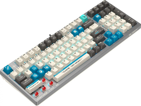 Изображение товара Клавиатура Bloody S98 Pixels Blue (серый/бежевый)