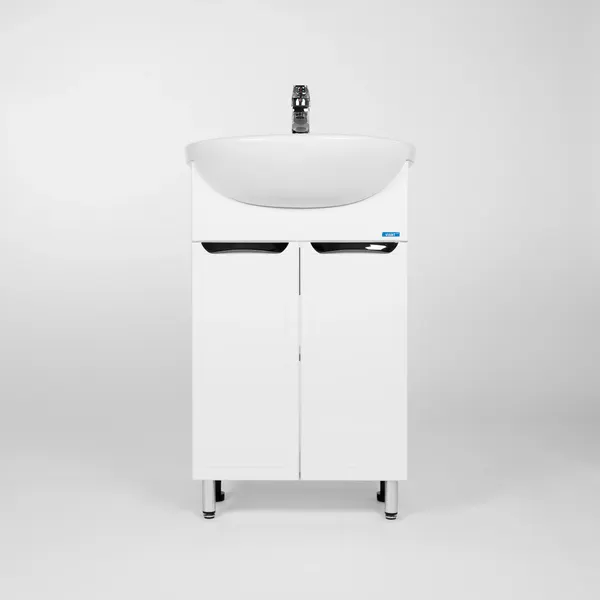 Изображение товара Тумба с умывальником Viant Лима Erica 55 / VLIM55ER-T2ST+S-UM-ERI-55-1-W