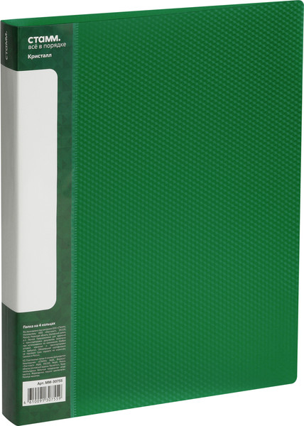 Изображение товара Папка для бумаг Стамм Кристалл / ММ-30755 (зеленый)