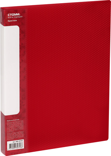 Изображение товара Папка для бумаг Стамм Кристалл / ММ-30756 (красный)