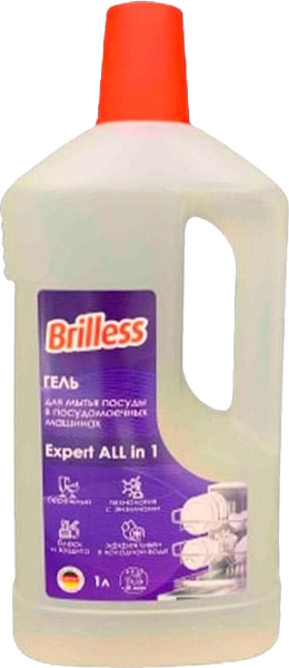 Изображение товара Гель для посудомоечных машин Brilless Expert  All in 1 (1л)