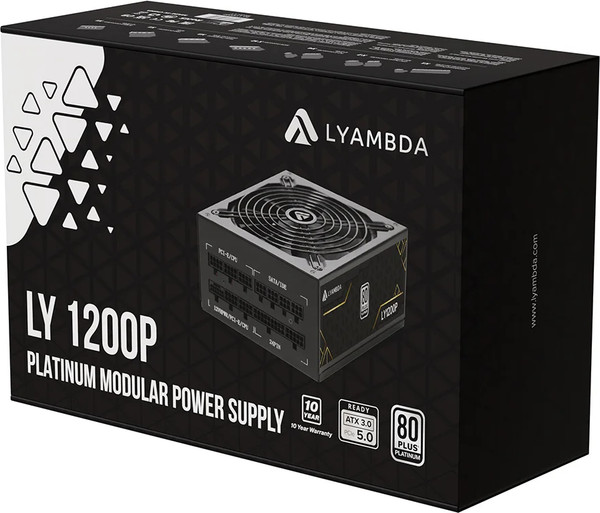 Изображение товара Блок питания для компьютера Lyambda LY1200P 1200W