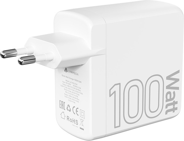 Изображение товара Адаптер питания сетевой Lyambda LJC-100-2C1A (белый)