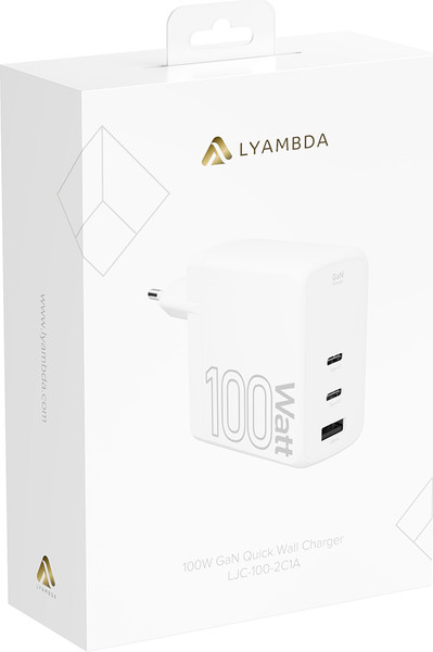 Изображение товара Адаптер питания сетевой Lyambda LJC-100-2C1A (белый)