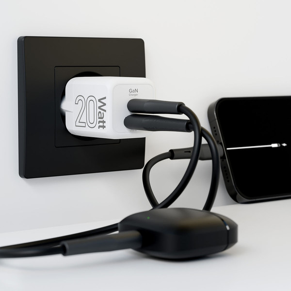 Изображение товара Адаптер питания сетевой Lyambda LJC-20-1C1A (белый)