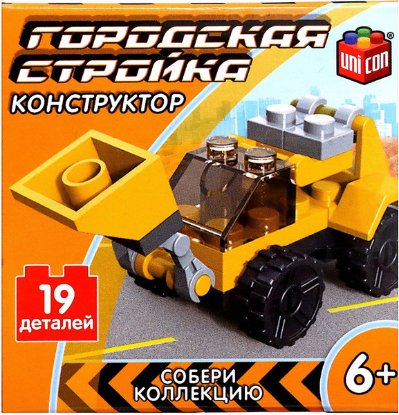 Изображение товара Конструктор Unicon Стройка. Погрузчик 20511-4 / 9226523 (19эл)