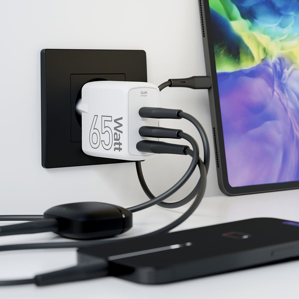 Изображение товара Адаптер питания сетевой Lyambda LJC-65-2C1A (белый)