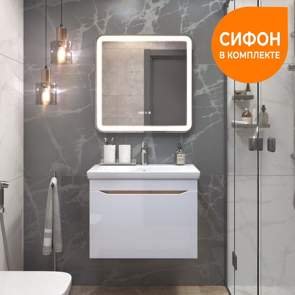 Изображение товара Тумба под умывальник Vigo Grani 700-0-1 / 165 (навесная, дуб золотой)