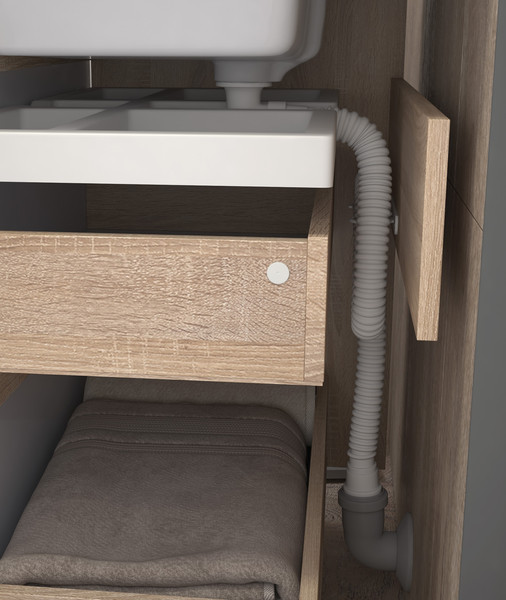 Изображение товара Тумба под умывальник Vigo Grani 600-0-2 / 201 (дуб золотой)