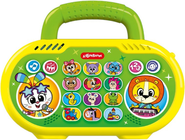 Изображение товара Развивающая игрушка Азбукварик Дискотека с друзьями Веселый бумбокс / 3361