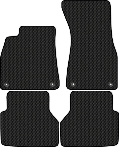 Изображение товара Комплект ковриков для авто Alicosta 1669_1 для Audi A6 V седан/универсал/C8 2018-н.в (EVA соты, черный)