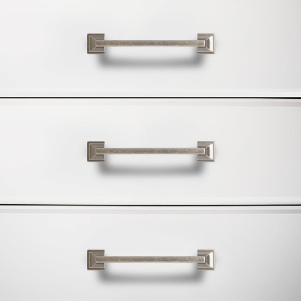 Изображение товара Ручка для мебели StahlBuro C2526-128 (2шт, состаренное серебро)