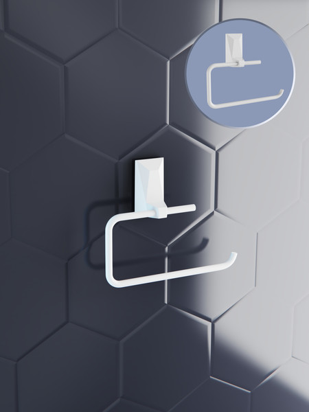 Изображение товара Держатель для туалетной бумаги KLEBER Ice KLE-ICE016WT (белый)