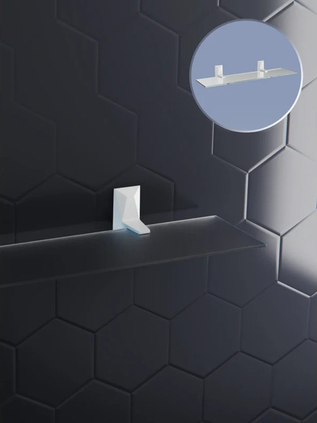 Изображение товара Полка для ванной KLEBER Ice KLE-ICE034WT (белый)