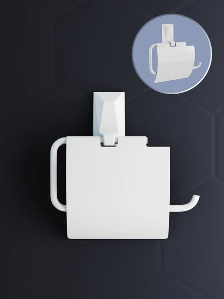 Изображение товара Держатель для туалетной бумаги KLEBER Ice KLE-ICE043WT (белый)