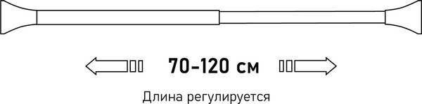 Изображение товара Карниз для ванны FORA FOR-ROD-120IWT (белый)