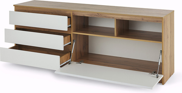 Изображение товара Тумба НК Мебель Stern ТВ-175 / 16711043 (дуб вотан/белый)