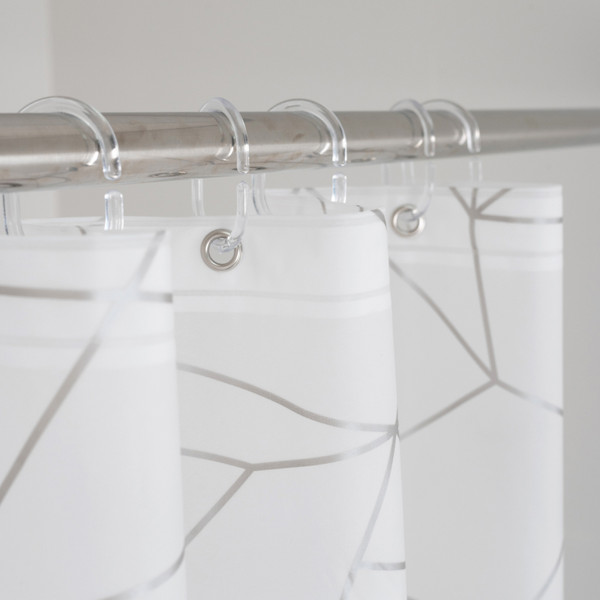 Изображение товара Шторка-занавеска для ванны FORA Peva Silver Glass FOR-PV15