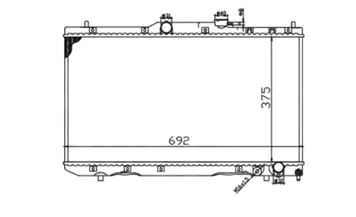 Изображение товара Радиатор системы охлаждения Loro 051-017-0011