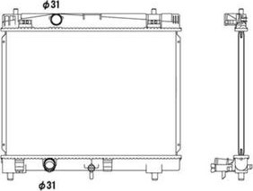 Изображение товара Радиатор системы охлаждения NRF 53533