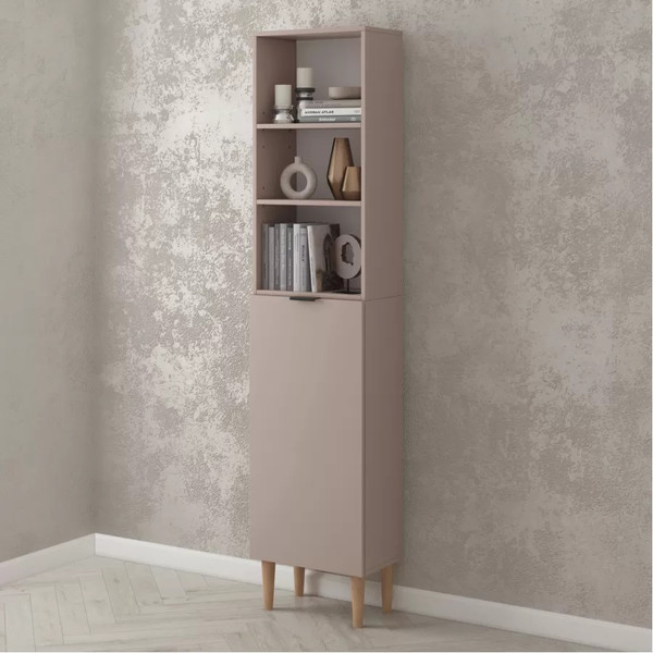 Изображение товара Стеллаж Monofix Одос с одной дверцей (капучино)