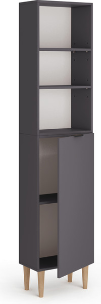 Изображение товара Стеллаж Monofix Одос с одной дверцей (графит)