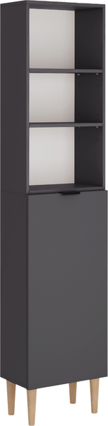 Изображение товара Стеллаж Monofix Одос с одной дверцей (графит)