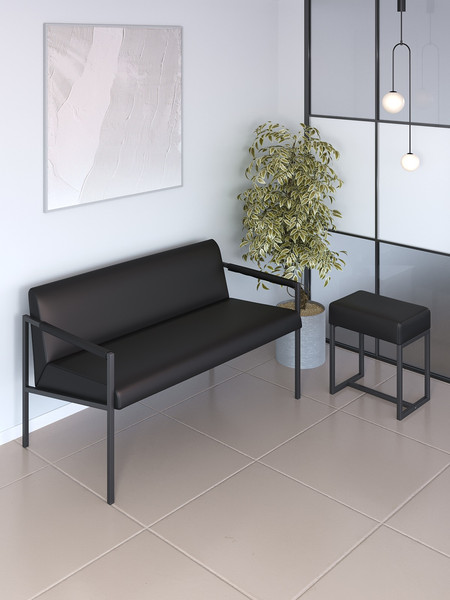 Изображение товара Пуф Monofix Юнта (экокожа/черный)