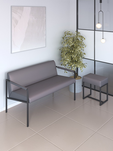 Изображение товара Пуф Monofix Юнта (экокожа/серый)