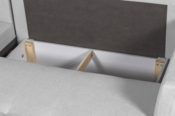 Изображение товара Диван угловой Mio Tesoro Руан 547 (светло-серый 1585)