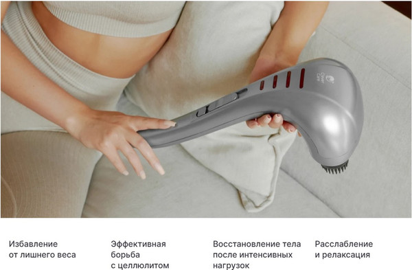 Изображение товара Массажер электронный CleverCare Silver Swan / CC-021SW (голубой)