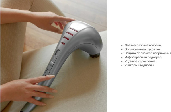 Изображение товара Массажер электронный CleverCare Silver Swan / CC-021SW (голубой)