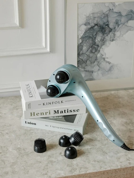 Изображение товара Массажер электронный CleverCare Silver Swan / CC-021SW (голубой)