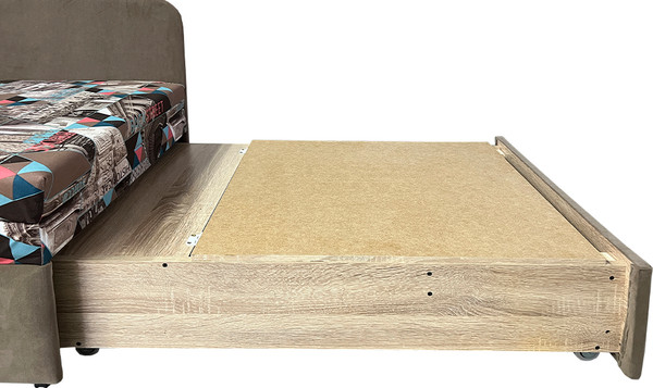 Изображение товара Тахта Lama мебель Эльза-3 левый (Snow Brown/Ultra Stone)