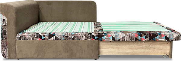 Изображение товара Тахта Lama мебель Эльза-3 левый (Snow Brown/Ultra Stone)