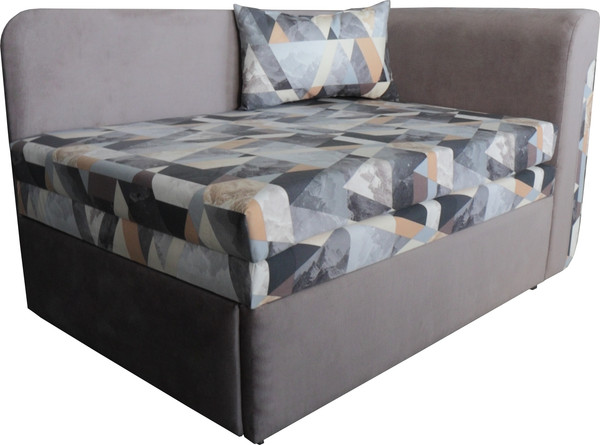 Изображение товара Тахта Lama мебель Эльза-3 левый (Snow Brown/Ultra Stone)