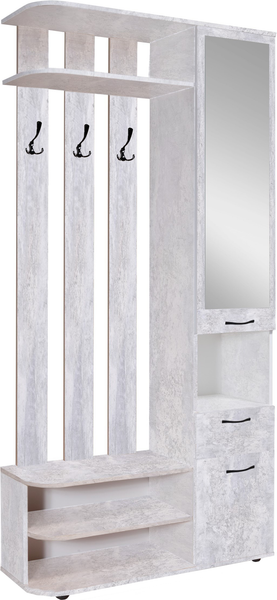 Изображение товара Секция в прихожую Мебель-Класс Беркли правый (бетон)