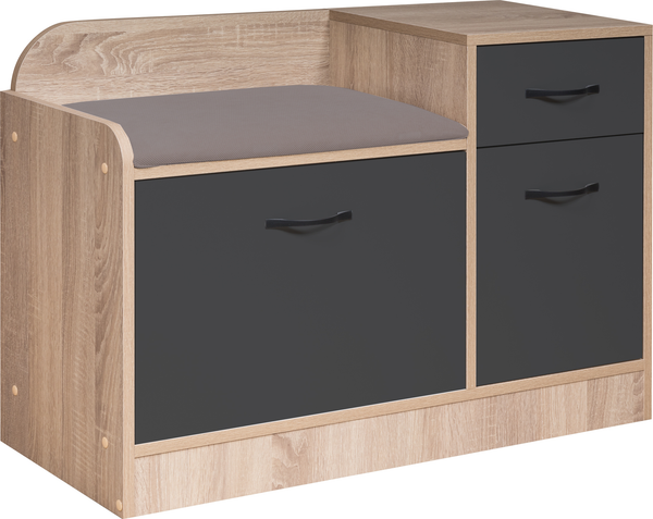 Изображение товара Тумба в прихожую Мебель-Класс Порто-7 (дуб сонома/антрацит, левая)