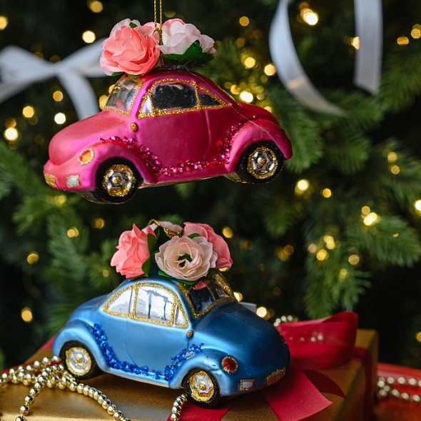 Изображение товара Елочная игрушка Goodwill Xmas 2024 Автомобиль / YA 92645_1 (синий)