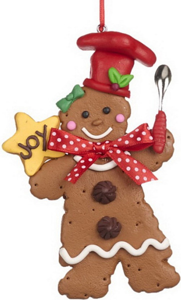 Изображение товара Елочная игрушка Goodwill Xmas 2024 Пряничный человечек со звездой / KL 60407_3