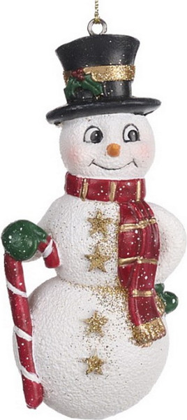 Изображение товара Елочная игрушка Goodwill Xmas 2024 Снеговик с леденцом / MO 96307_1