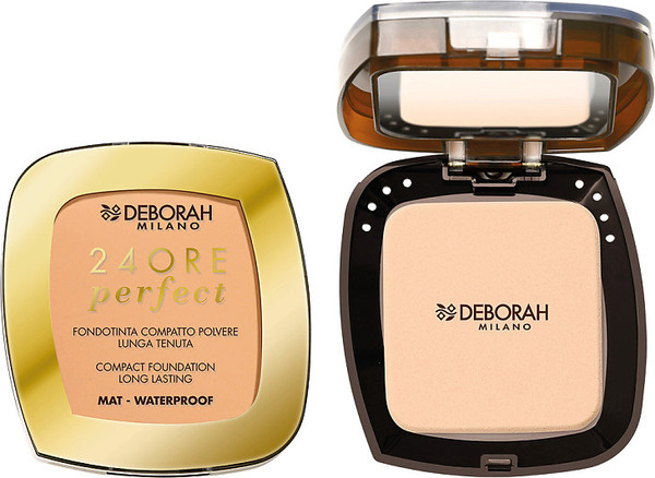 Изображение товара Пудра компактная Deborah Milano 24Ore Perfect Compact Foundation тон 02 (9г)