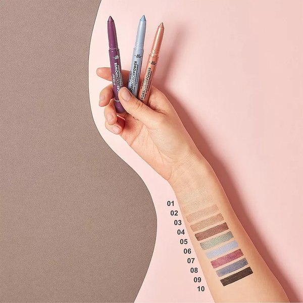 Изображение товара Тени для век Deborah Milano 24 Ore Color Power Eyeshadow тон 10 матовый черный (1.4г)
